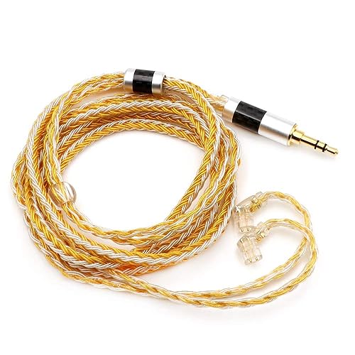 Miniatura 13 de Linsoul Tripowin Zonie - Cable IEM de 16 núcleos chapados en plata, cables mejorados para auriculares SPC de 1.25m para ZS10 PRO 2 AS10 PRO ZSN PRO