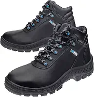 Bota botina Segurança Ocupacional EPI Marluvas Linha Premier 70B22 E BP PAZ Preto cabedal em Microfibra Bico PVC e solado Bidensidade apto uso Elétrico NR10