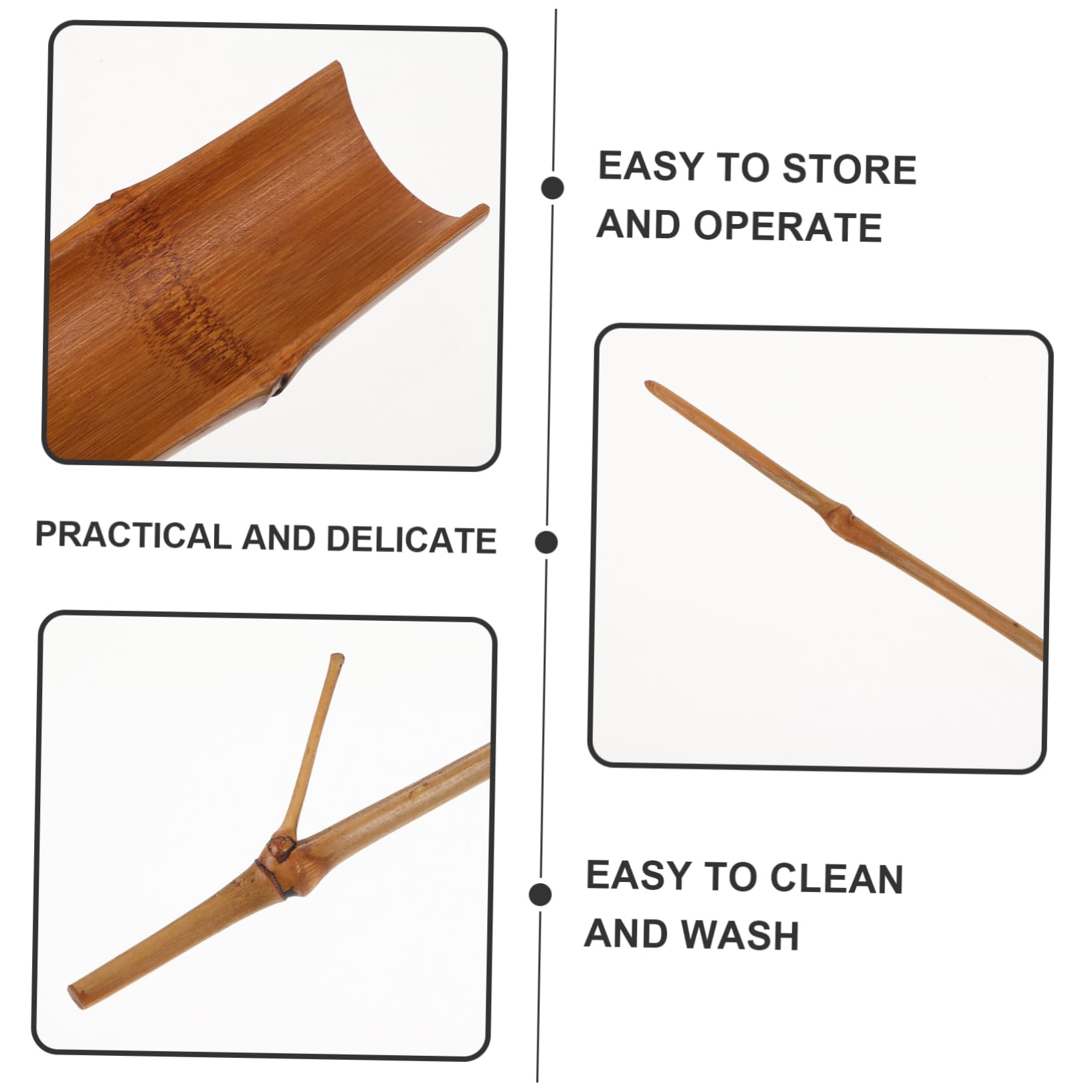 Alipis 1set Tea Tool Natural Tea Scoop Needle Outdoor Use Simple Beautiful Design