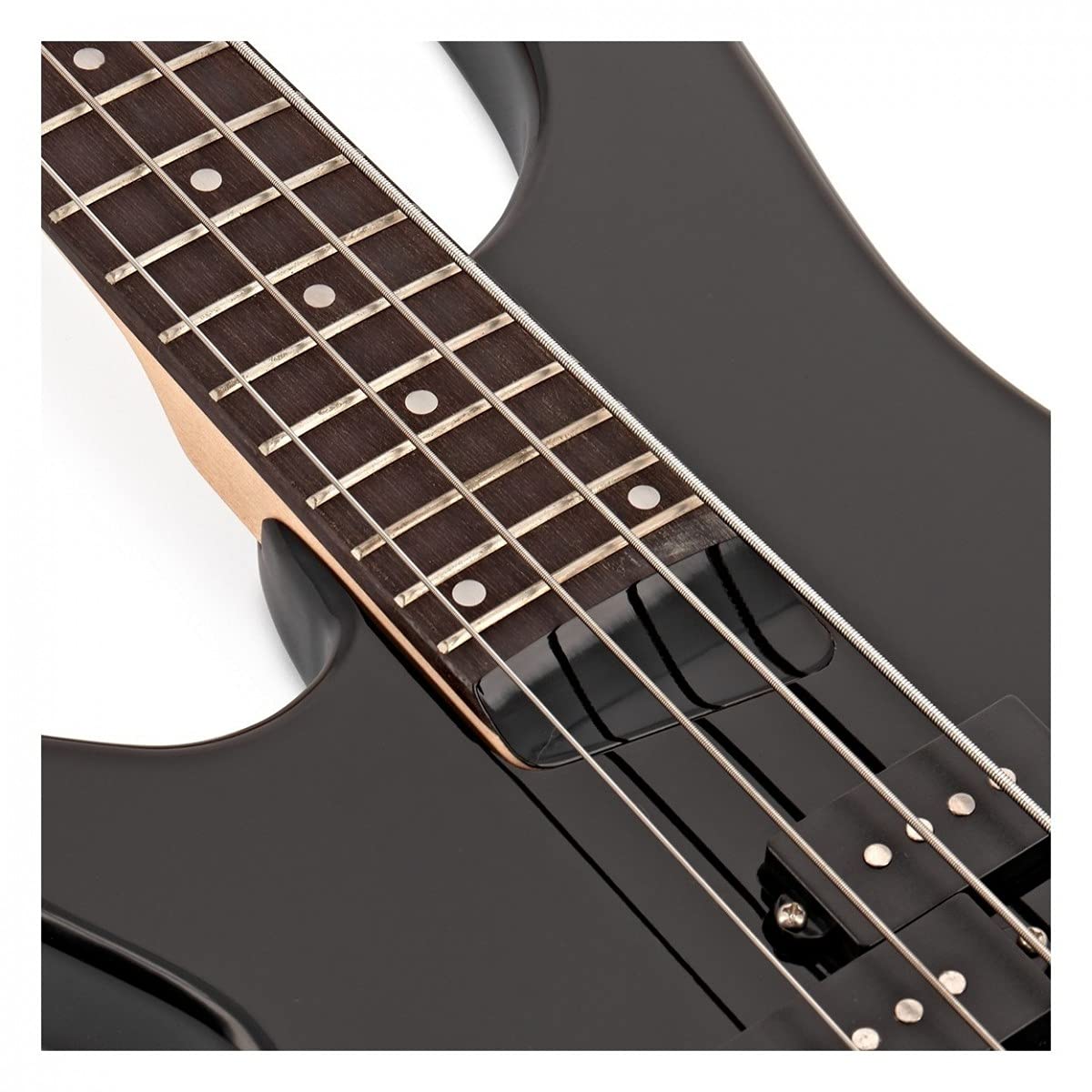 Gear4music Chicago Bassgitarre Set Linkshänder mit 15W Verstärker