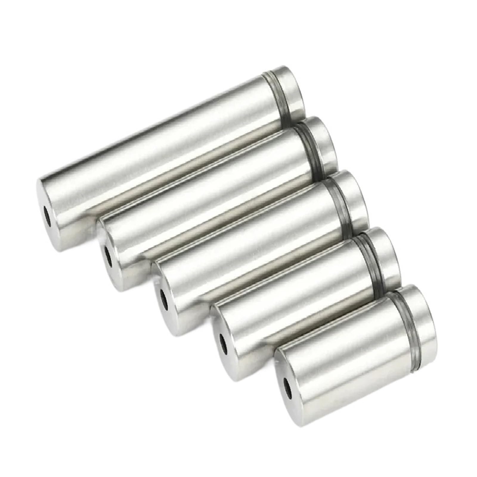 Fijaciones de separación, 4/6 Piezas de Fijaciones de Separación, Sujetadores de Vidrio de 12 mm, Separadores de Anuncios de Acrílico de Acero Inoxidable Clavos de Clavos Tornillos de Fijación de Cart