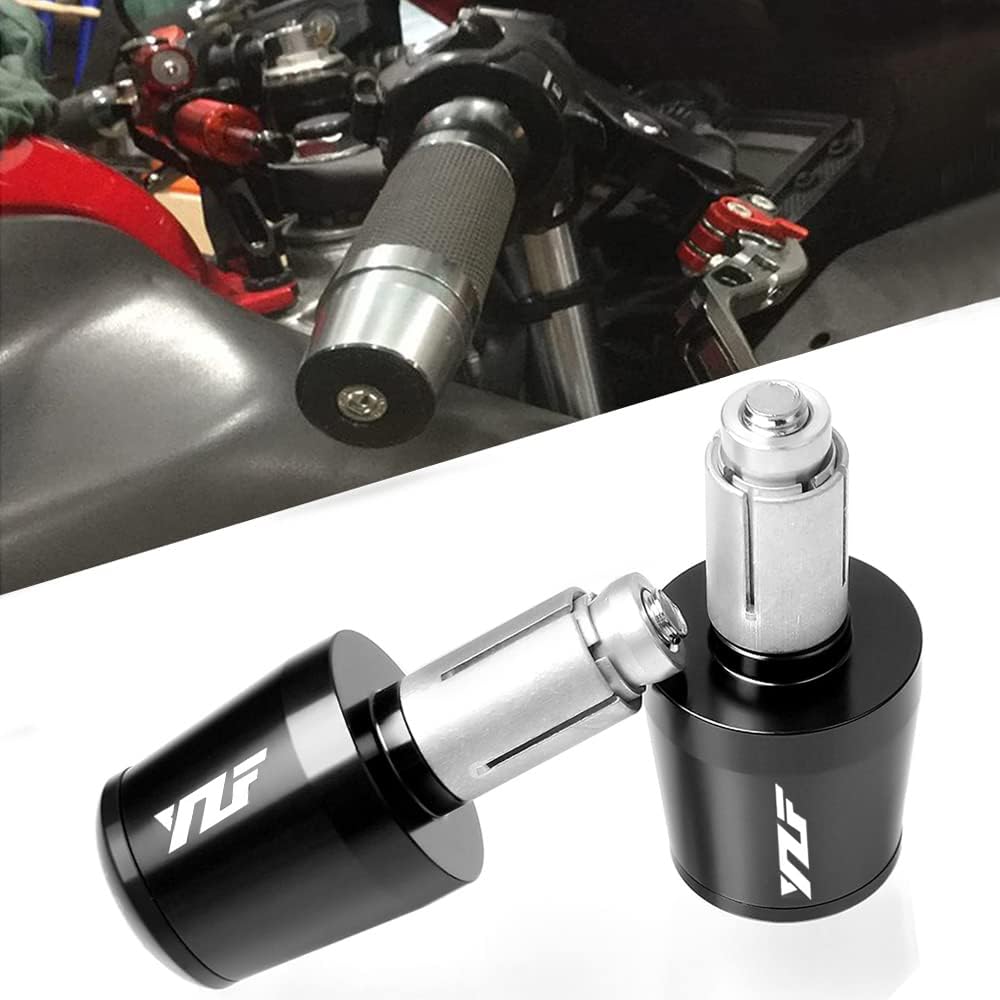 Tappi Manubrio Moto YZF Rosso - Contrappesi In Alluminio Per Yamaha R1/R3/R6 - Foto 7