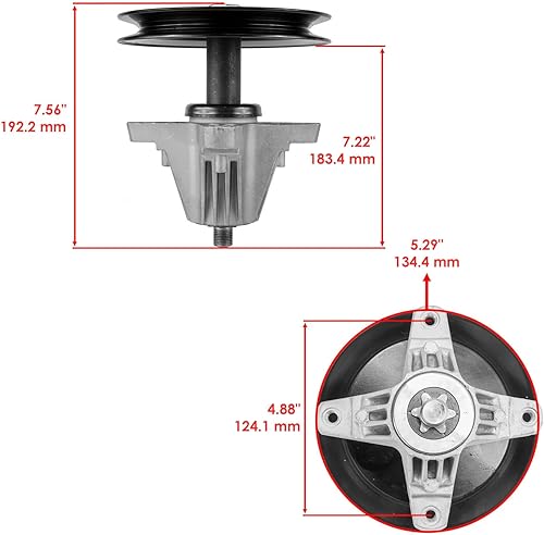 Miniatura 2 de Pieza de repuesto OEM para husillo 756-05034 954-04325 con hoja y correa para Cub Cadet Troy-Bilt MTD Index-DDR965-GTF1-60081