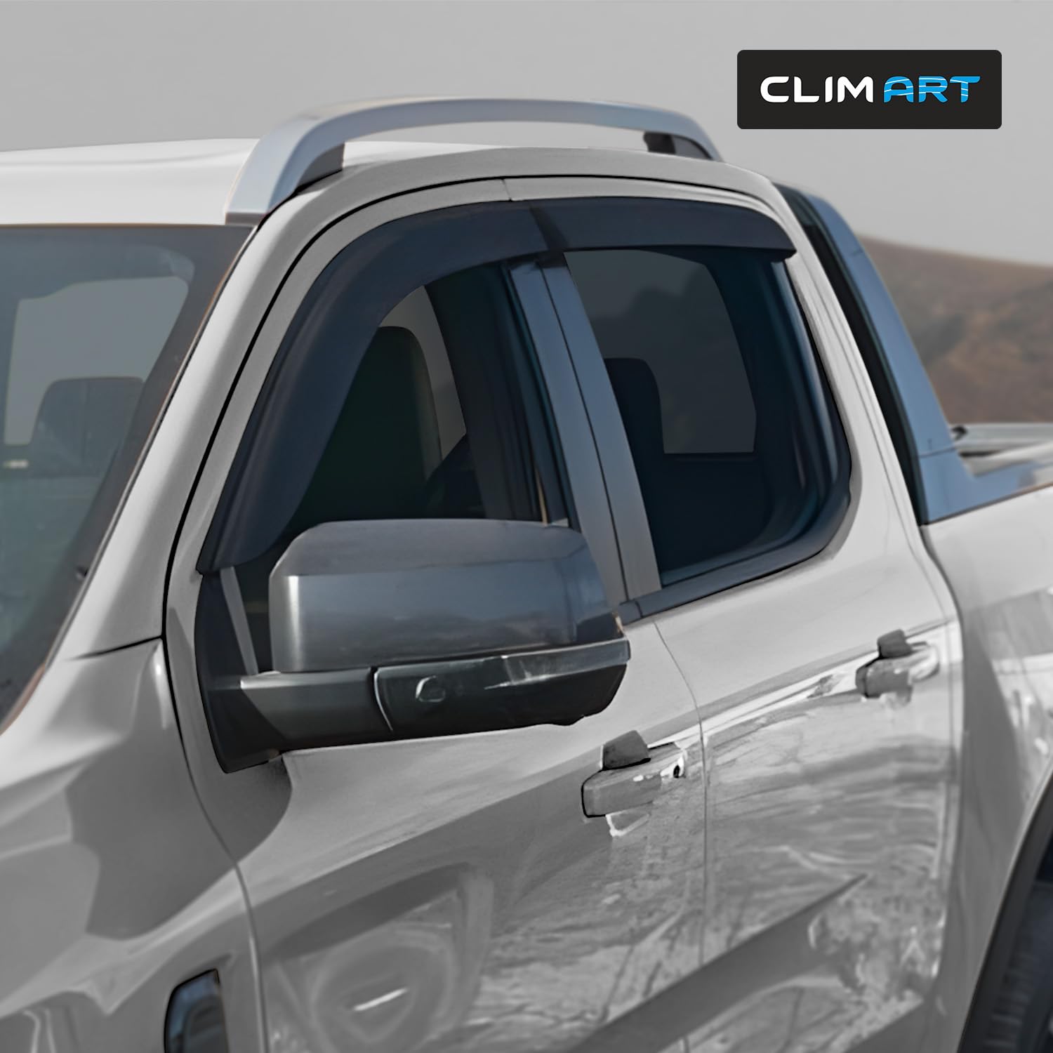 CLIM ART Deflektory kompatybilne z Ford Ranger 22-26 Naklejana 4 szt