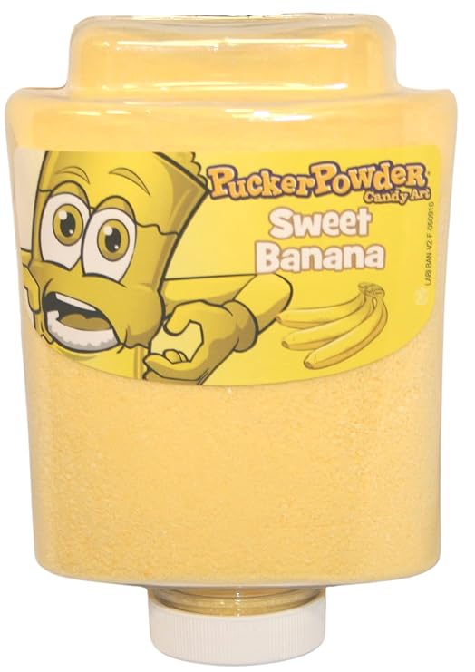 Pucker Powder Sweet Banana,Party Favors - Weddings - Receptions - Bridal and Baby Showers - Birthdays - Toppings - Decorations, 9.5oz: - 1 Ct