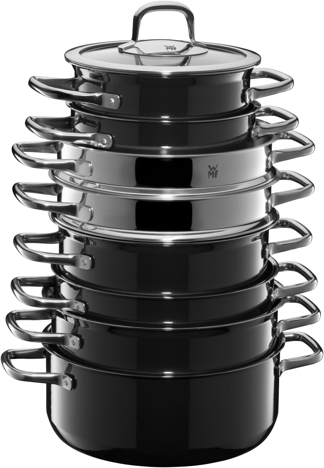 WMF Fusiontec Compact Gemüse-/ Kartoffeldämpfer 22 cm, Dampfgarer Einsatz für Topf, Cromargan Edelstahl poliert, spülmaschinengeeignet