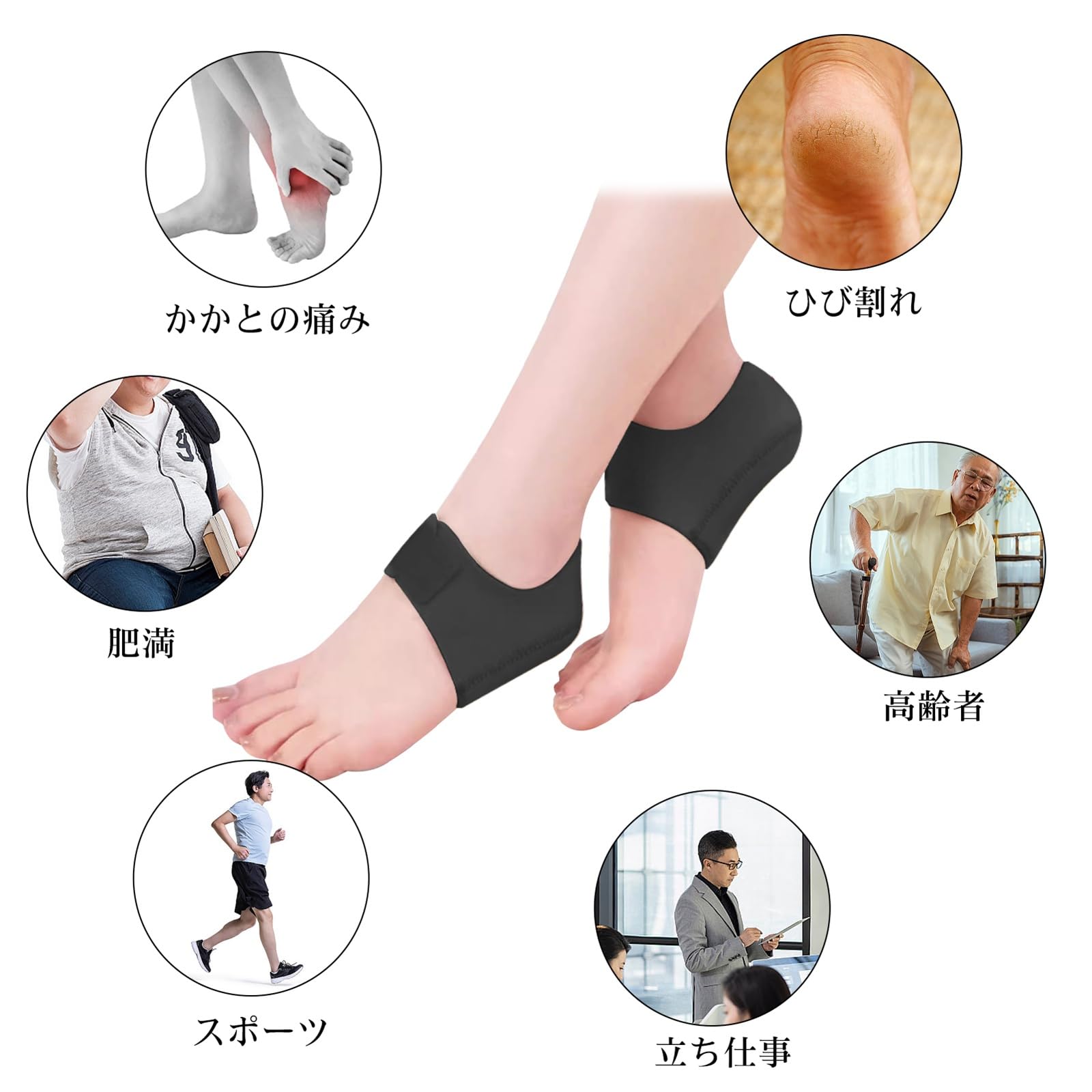 最終値下げ!!かかとサポーター 踵 サポーター 保護 衝撃吸収 男女 左右兼用 Amazon | sapolus かかとサポーター サポーター 踵 衝撃 アキレス腱