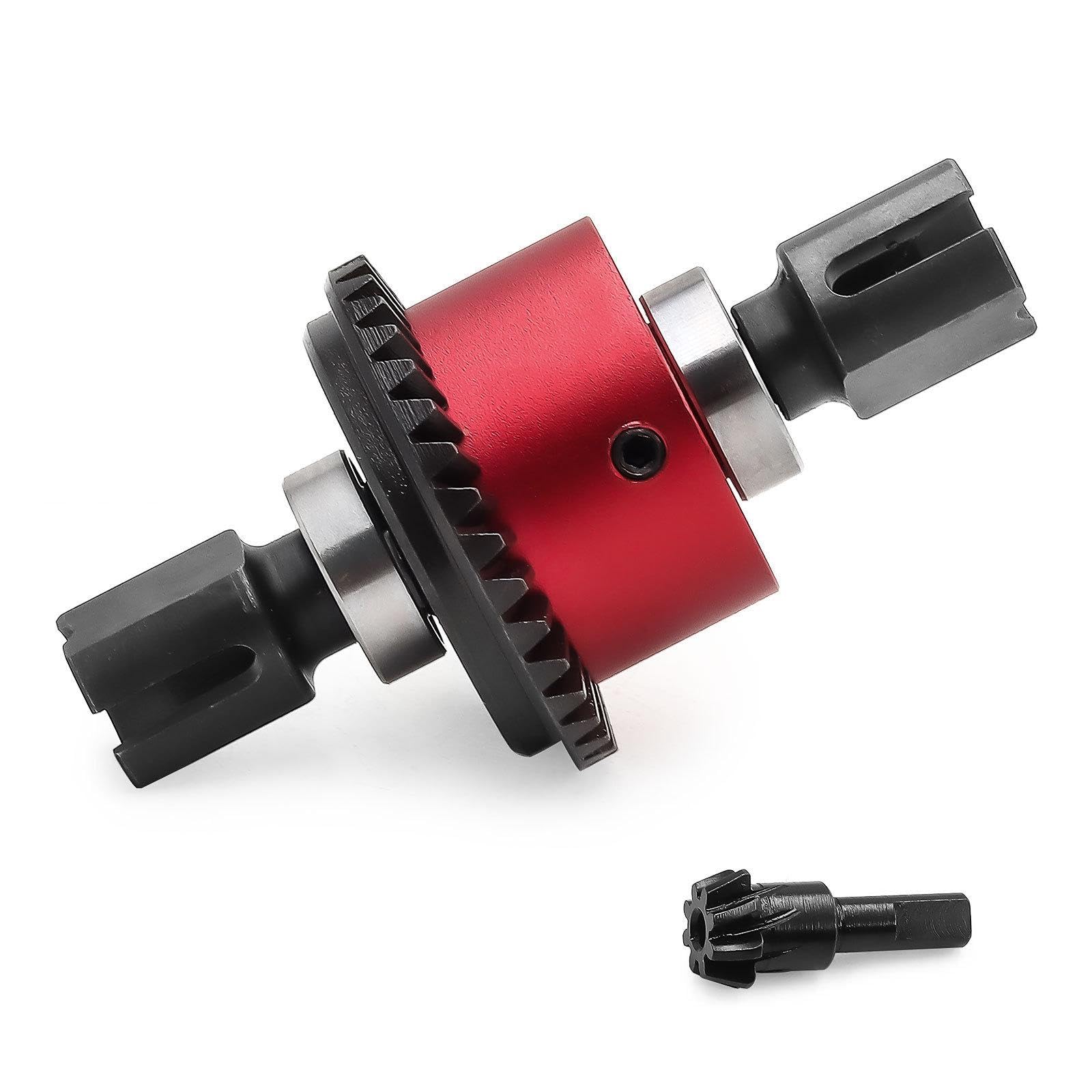 Différentiel de Voiture RC 1/8 35 + 8 Dents à Installer, Pièce de Rechange D'entretien, Accessoire, Résistance à L'usure, Engrenage Différenti, Rouge