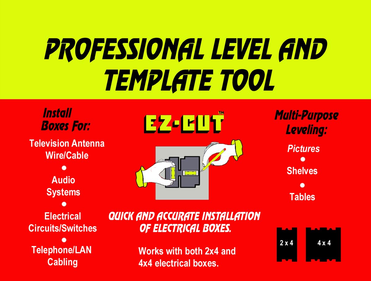 EZ-CUT Level & Electrical Box Template - FREE SHIPPING -3 EZ-CUT Level & Electrical Box Template - FREE SHIPPING -3