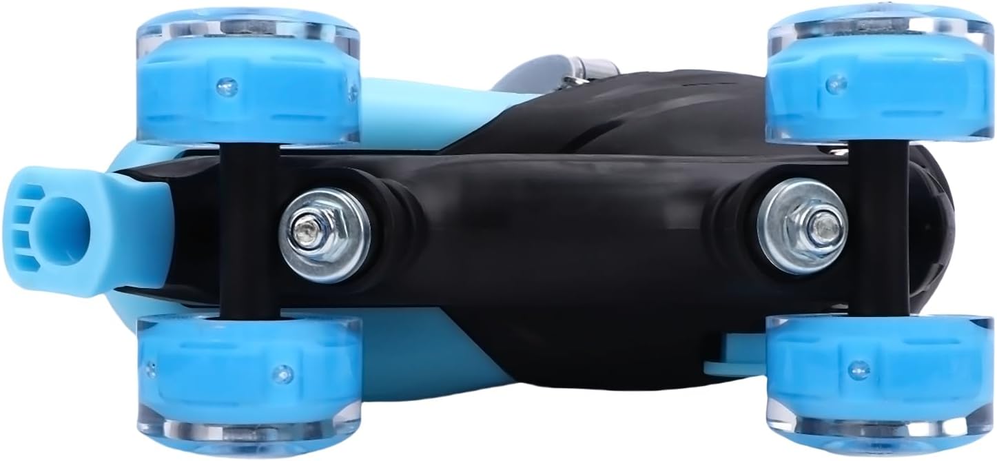 Outdoor Skates,Rollerskates Adjustable Flashing Wheel Roller Skates ABEC Bearing PU Wheels