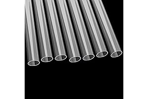 10PCS 1 Inch (25mm) Plastic Tube Clear Acrylic Tube