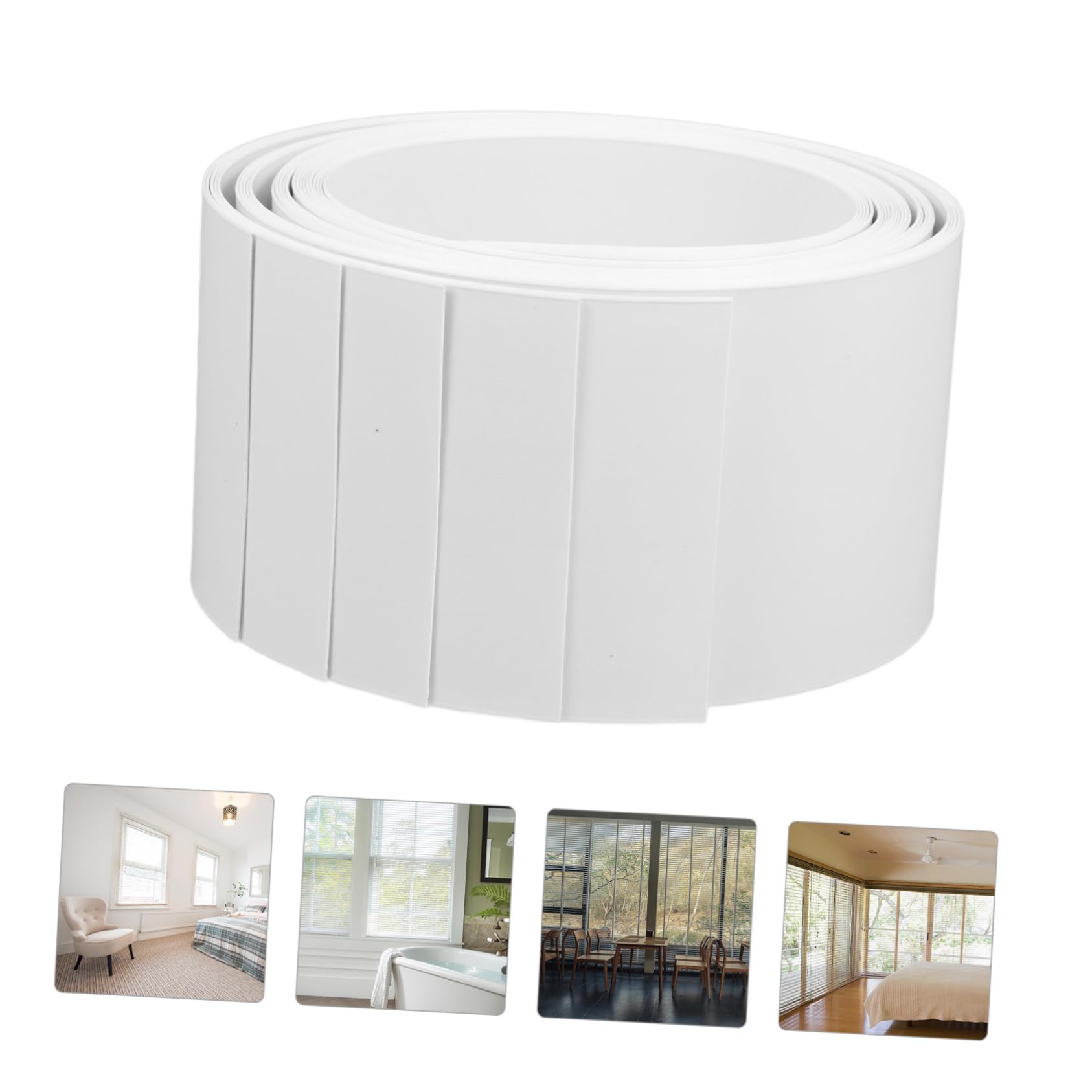 Uonlytech 20piezas Lamas De Reemplazo para De Blancas Compatibles Ventanas y Puertas Correderas Fáciles De Instalar