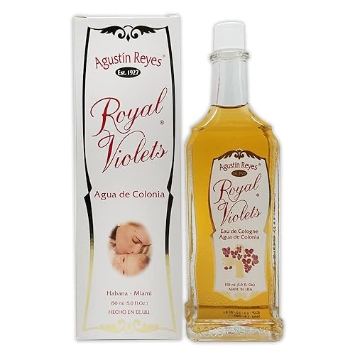 Miniatura 2 de Vetrarian - Botella de vidrio Royal Violets de Agustin Reyes de 5 onzas de agua de colonia, Eau De Colonia, paquete de 3 unidades