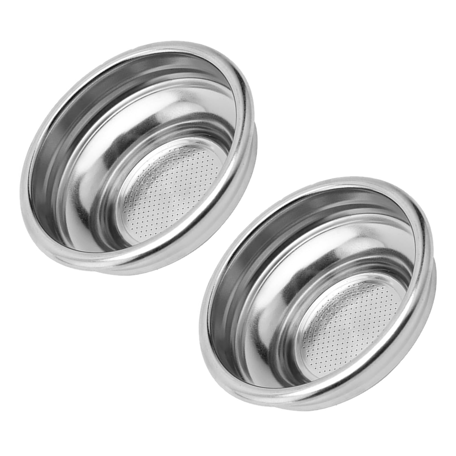 2pcs Coffee Filter Basket 51/58mm Stainless Steel Strainer Sturdy And Corrosions For Automatic Coffee Maker