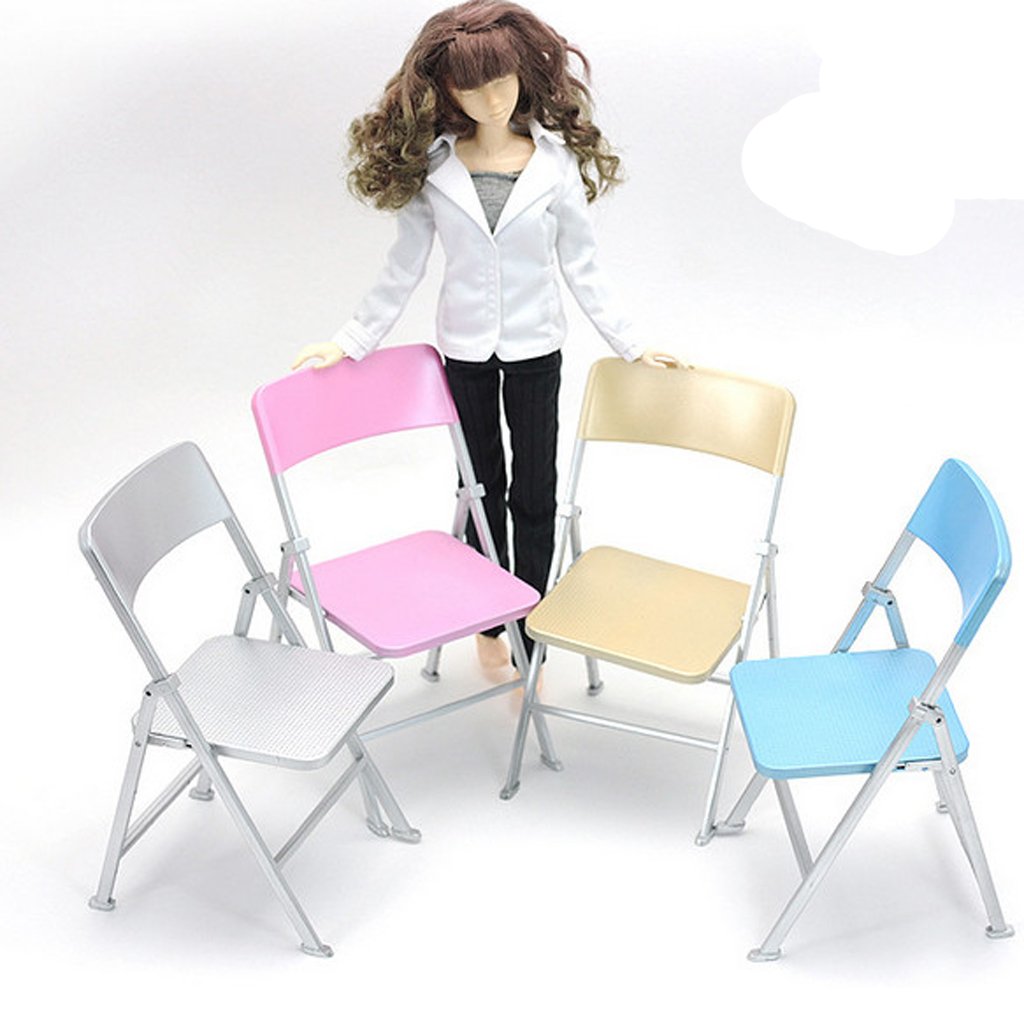 Amazon | CUTICATE 1/6スケール 椅子 折りたたみ椅子 チェア 人形用 12