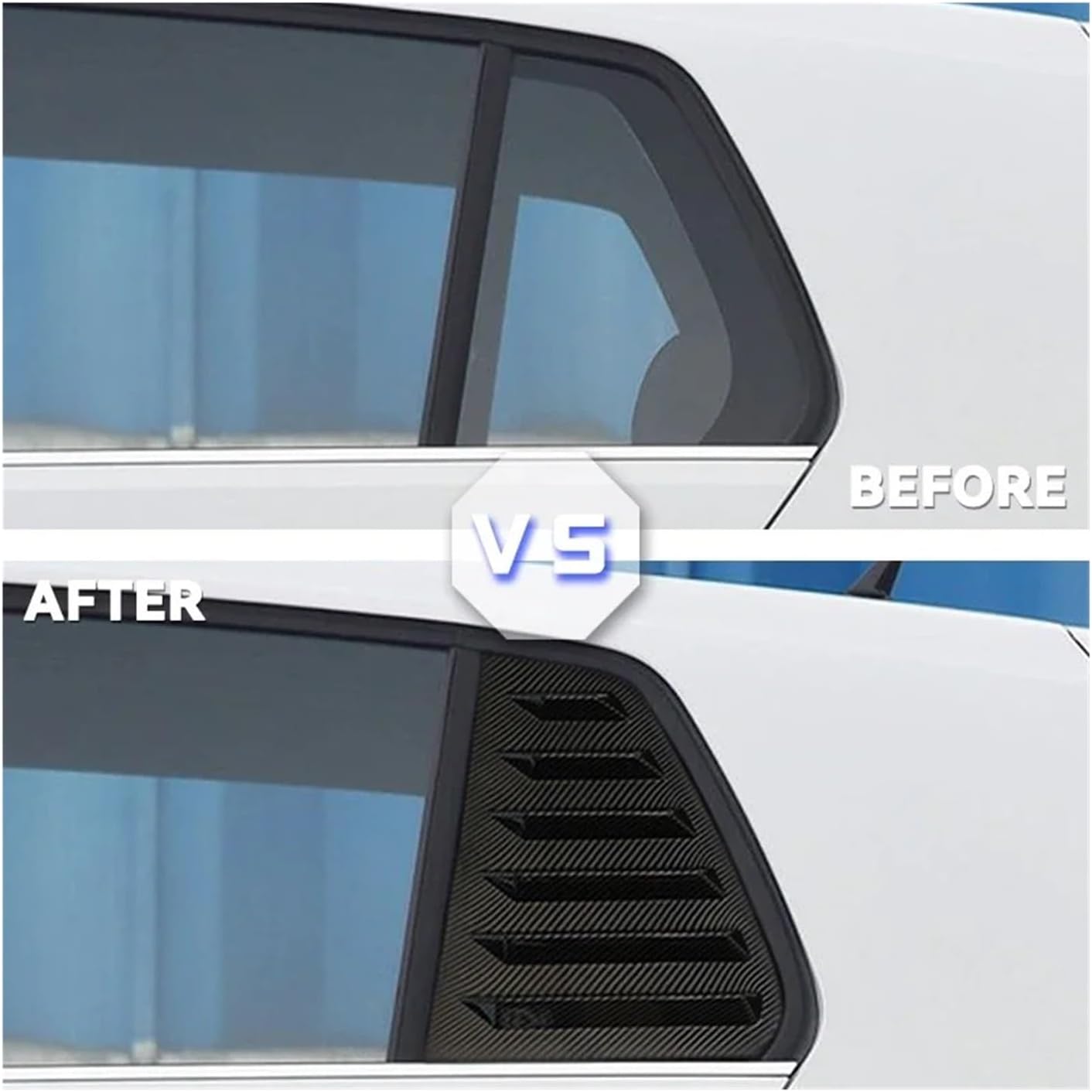 GOLF7 フロントドア エアベント・ブラック 2pc 希少品！VW ゴルフ7