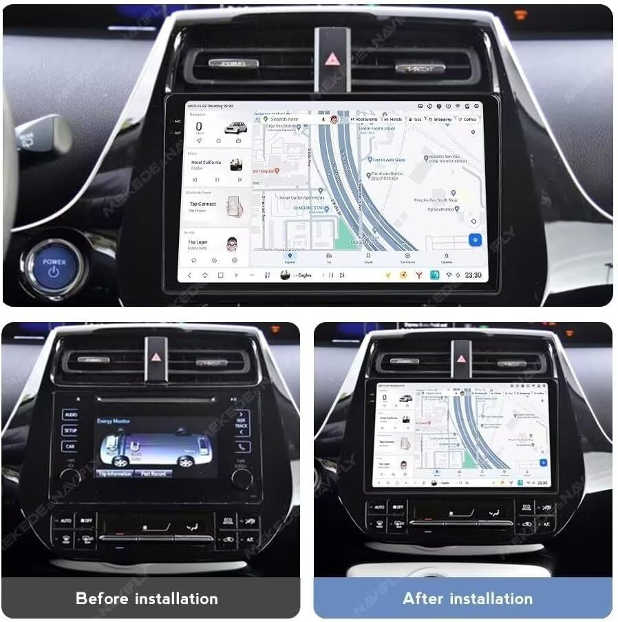 Amazon.com: MekedeTech DUDUAUTO DUDU5 Android Screen for Toyota