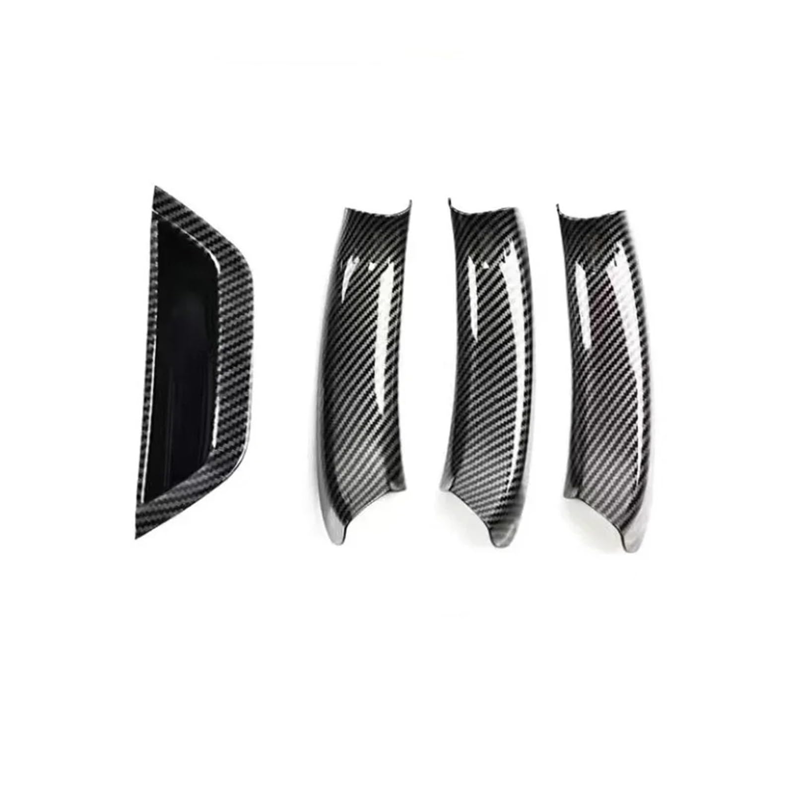 ESPYN Car Inner Door Handle Panel Pull Cover ABS for BMW for X3 for X4 for F25 for F26 2010-2016 Universal Interior Accessories(4pieces Carbon Fiber)