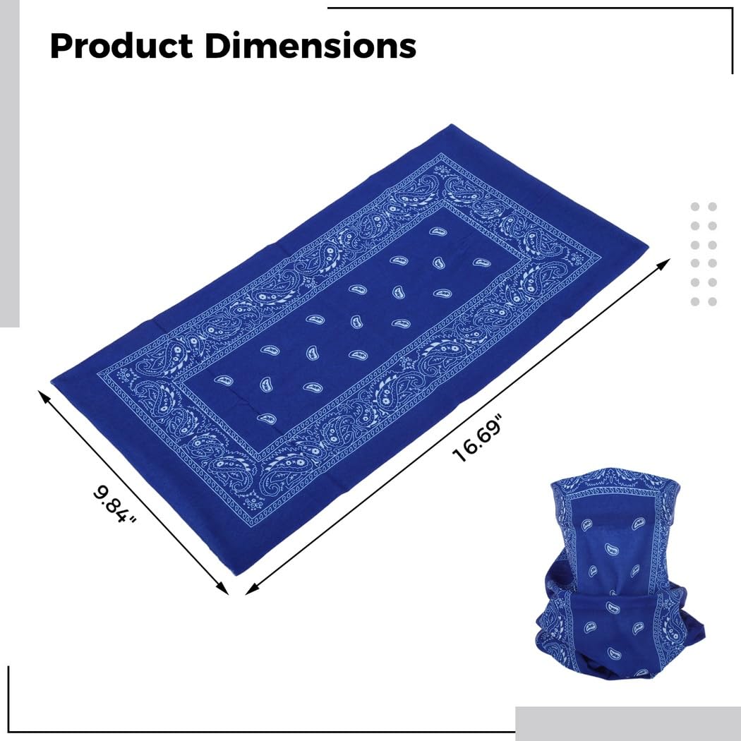 Set di 30 ghette da collo per uomini e donne, fasce sportive in poliestere che assorbe il sudore, 24 x 41 cm