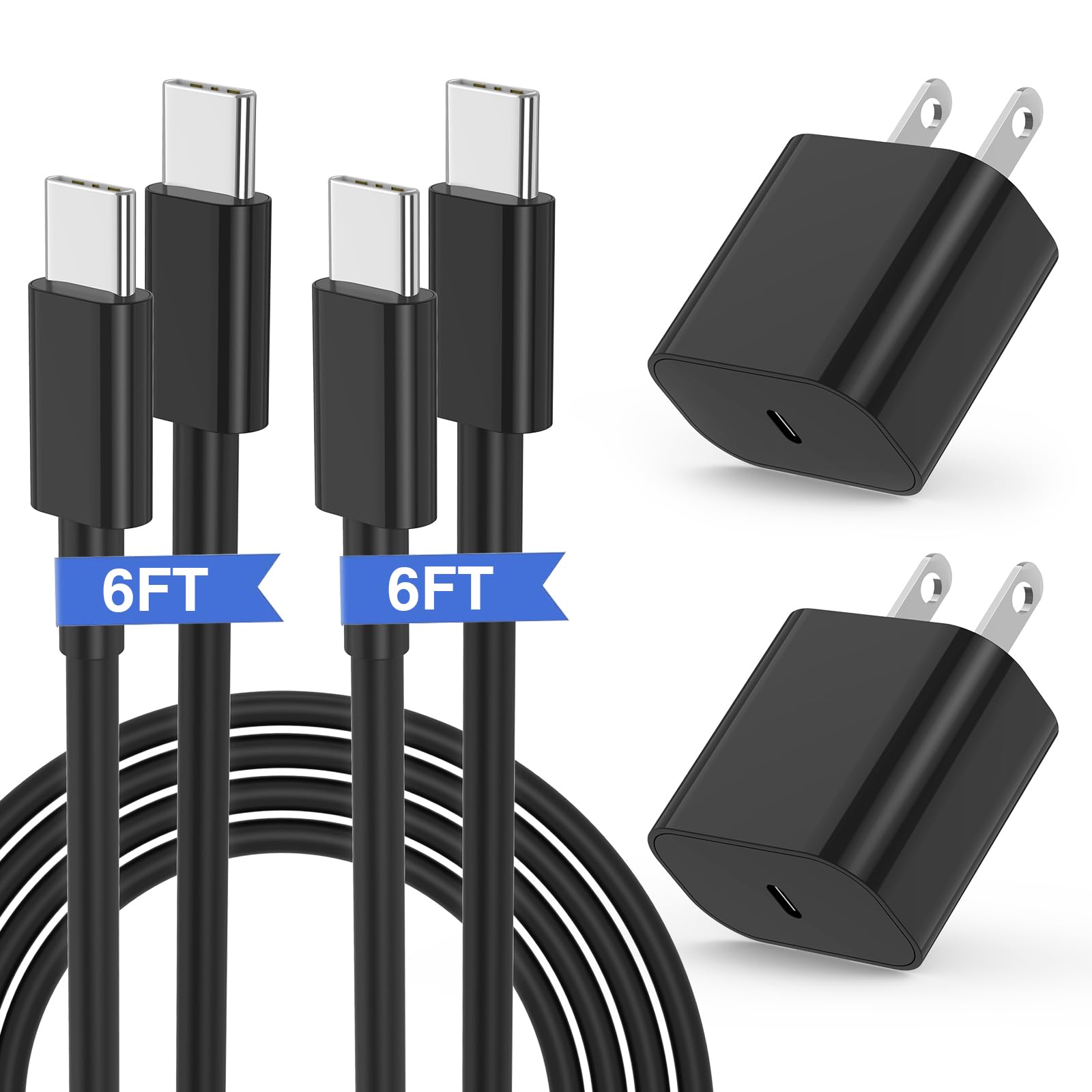 iPhone 17 16 15 Fast Charger, 20W USB C Charging Block for Apple iPhone 17 Pro Max/17 Air/16 Pro/15 Plus, iPad 12/11 inch/Mini/6 Gen,Wall Plug Power