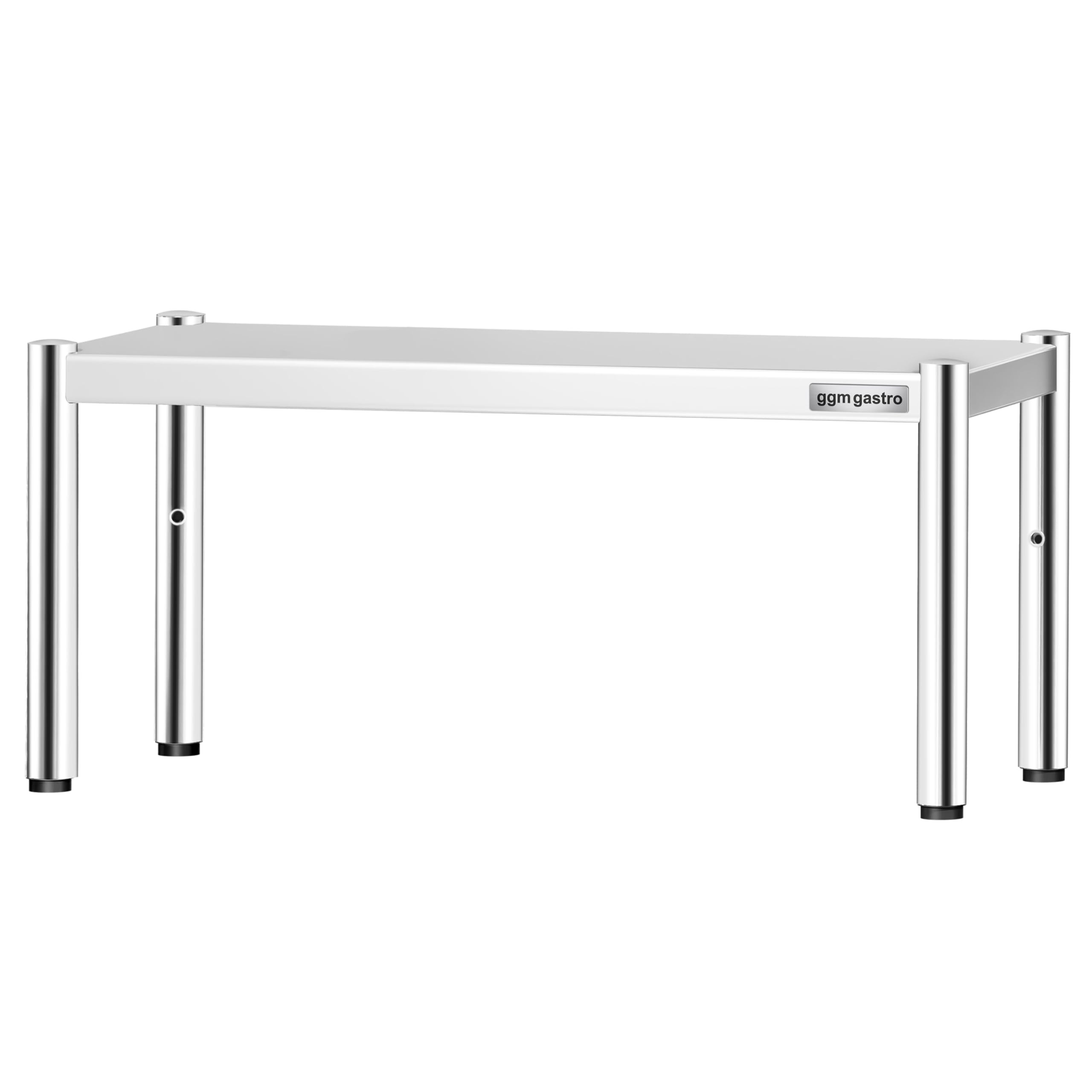 GGM Gastro | AB1K84 | Aufsatzbord Edelstahl - 1 Etage - 800x370mm - höhenverstellbar