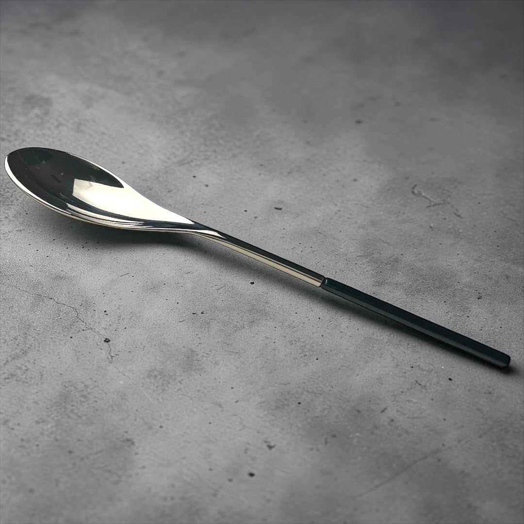 CHEFTROLLEY Premium Quenelle Spoon (Roche Spoon)- Heavy Duty Brass Metal Finish for Pastry Chef, Ideal for Sorbets and Fine Plating (Light Gold)