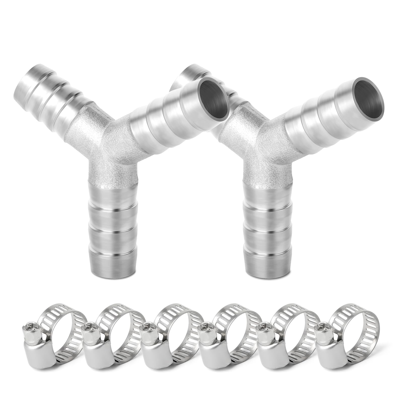 10 piezas de acero inoxidable 304 8 mm OD Barb a 1/2 "BSP barb de manguera macho, el agua de compresión de accesorios, industrial — view 27
