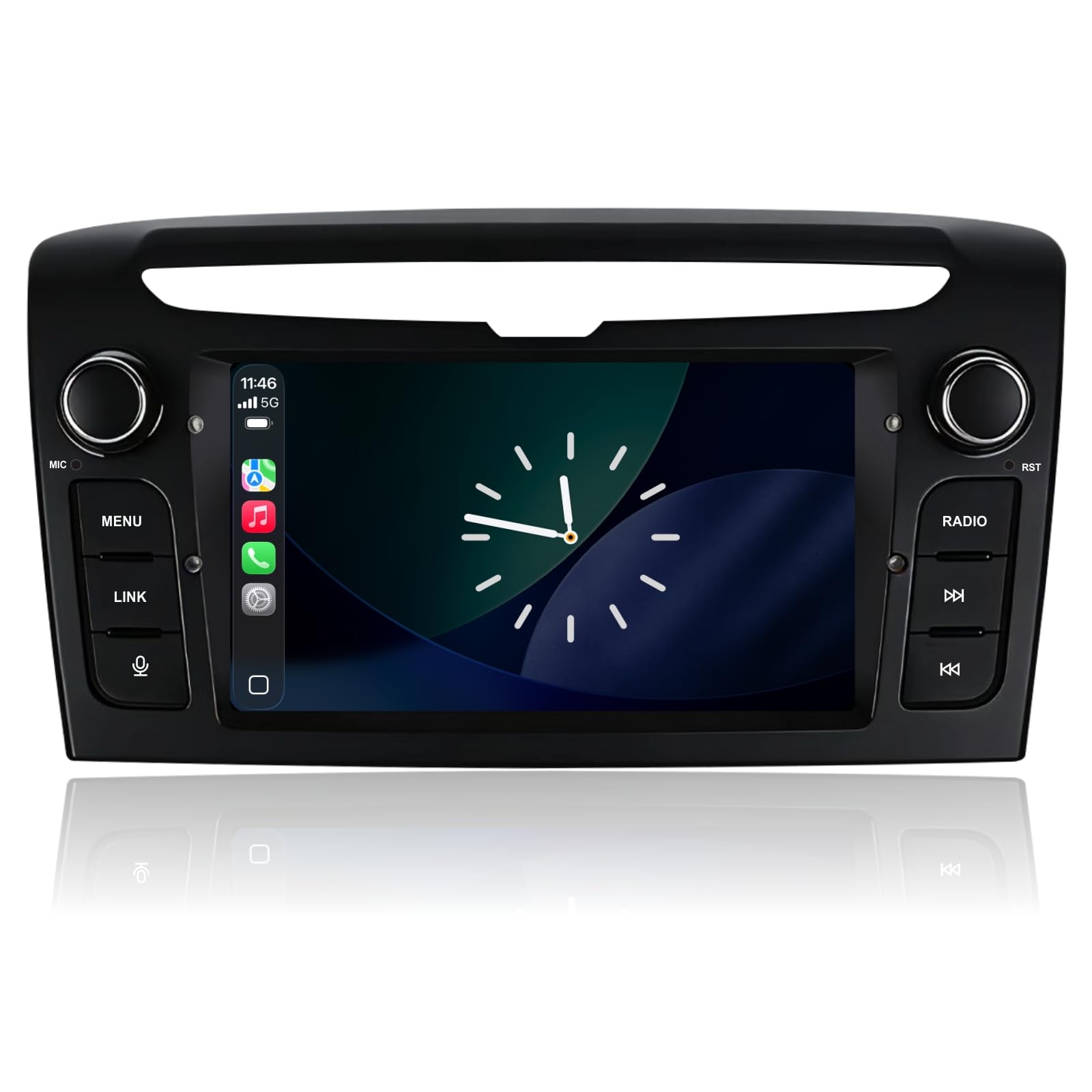 Autoradio Linux per Lancia Ypsilon 2011-2020 con CarPlay Wireless e Android Auto, avvio in 2 secondi, comandi fisici tramite manopola, audio di livello OEM, installazione Plug & Play