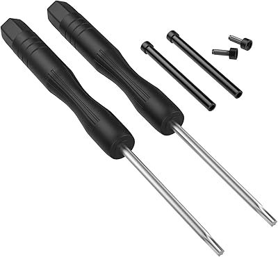 Watch Band Lug Link Pins Fit for Garmin Fenix 7X/6X/Fenix 5X/Fenix 3 Screw Accessory, 26mm Metal Replacement Screws with 1Pair Screwdrivers Removal Tool for Garmin Tactix 7/ Descent Mk1 (Black)