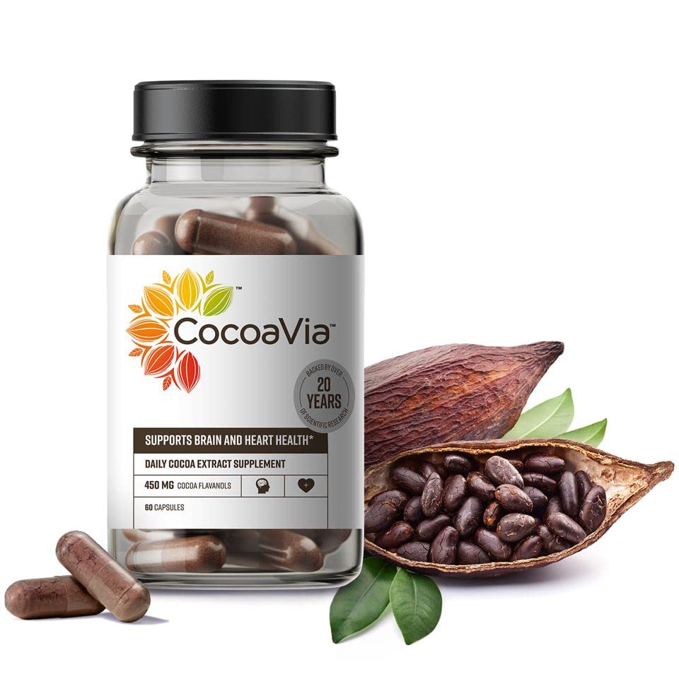 Buy CocoaVia Heart & Brain Supplement, 30 Day, 450 mg Cocoa Flavanols
