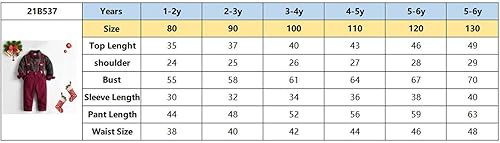 Miniatura 7 de Conjunto de traje de Navidad de manga larga con lazo y tirantes para bebés y niños pequeños conjunto de ropa de caballero