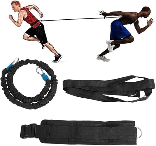 Miniatura 2 de Cinturón de entrenamiento dinámico multifuncional, bandas de ejercicio para correr, velocidad de aceleración, cuerda elástica para correr de fuerza
