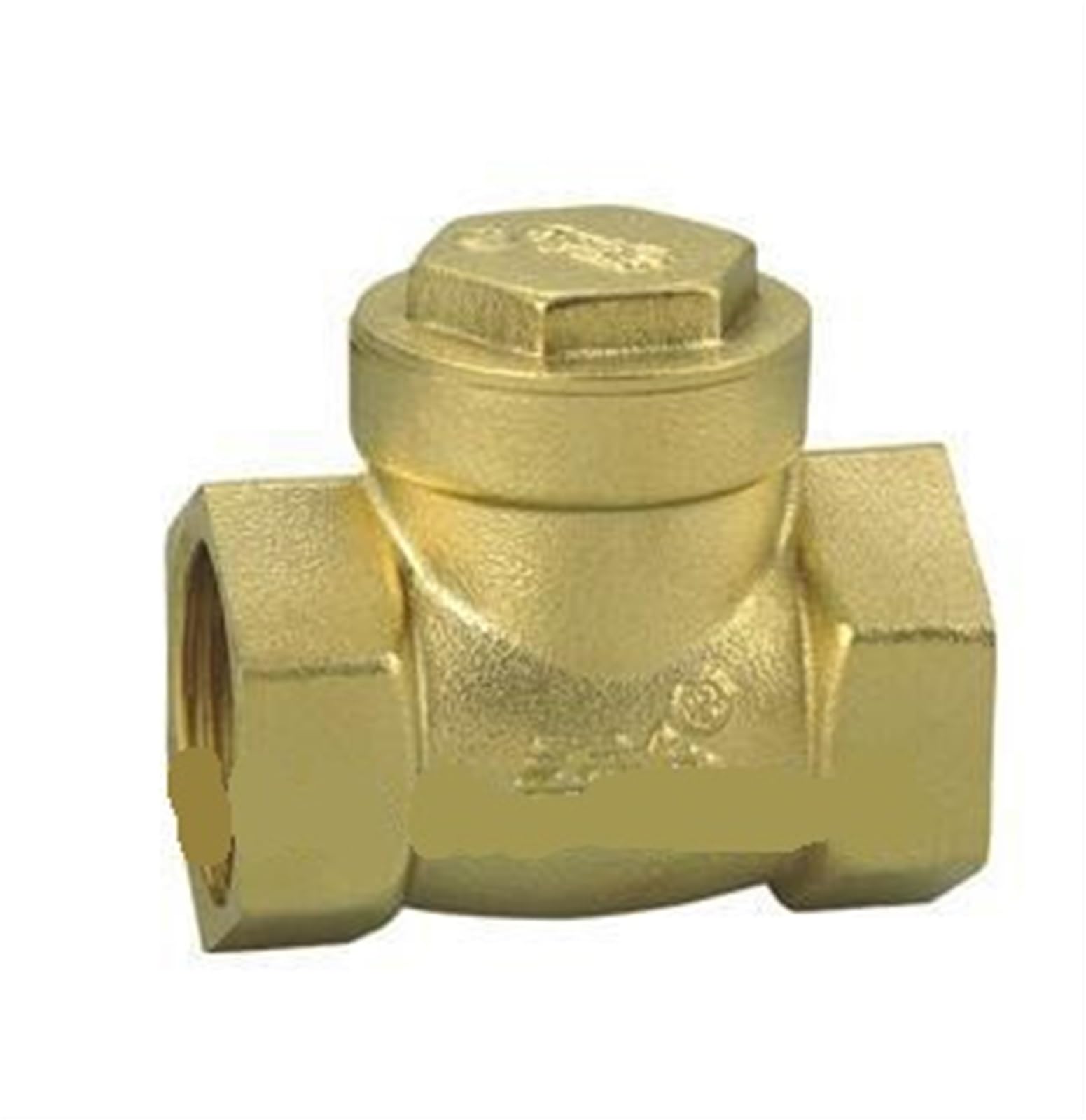 QRUYHBAJU 2'' DN50 Port Size Brass Horizontal Check Valve one Way Valve Water Pipe Water Meter Non Return Valve