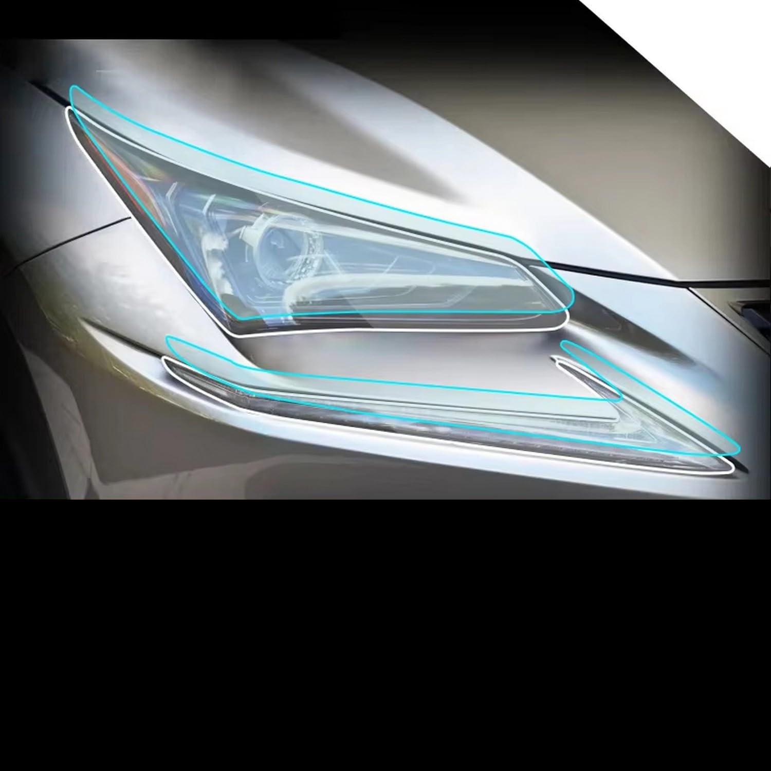Film TPU phares de voiture Lexus NX protection haut de gamme transparente thermoformable