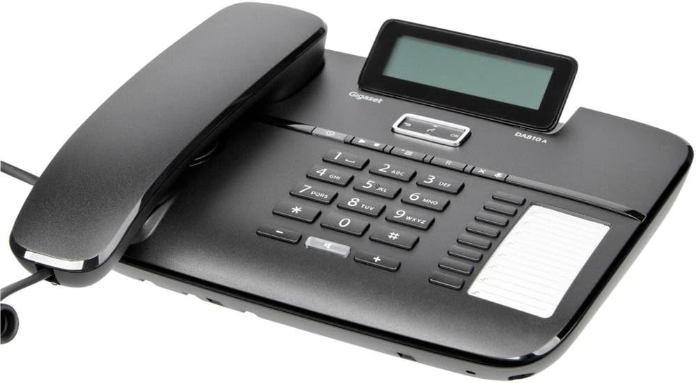 Gigaset DA810A Corded Telephone - Black [German Version]