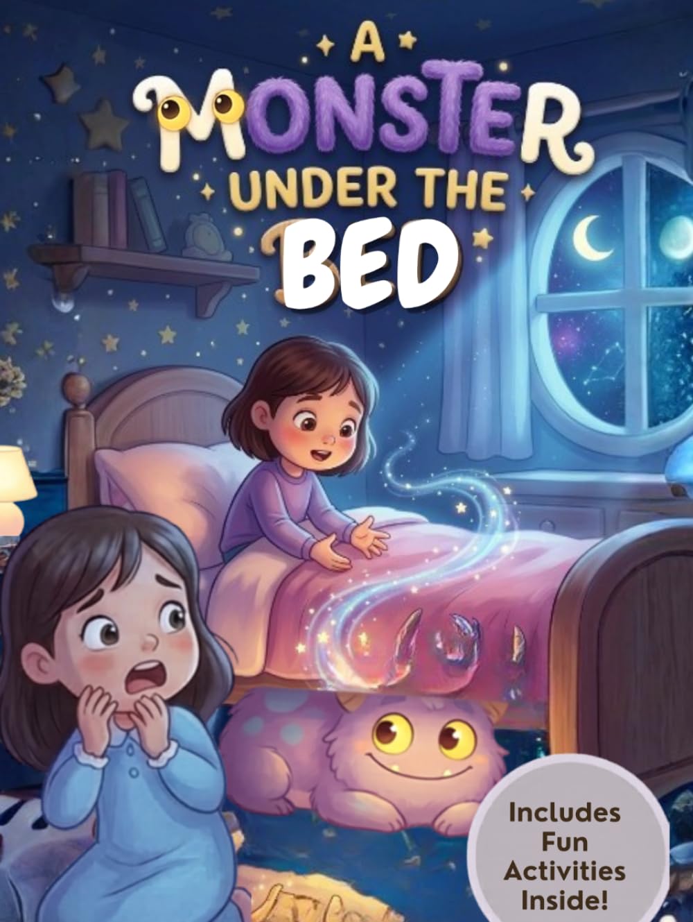 A Monster Under the Bed: Interactive Bedtime Story + Fun Coloring Pages + Engaging Activities to Help Children Overcome Fear and Build Bravery
