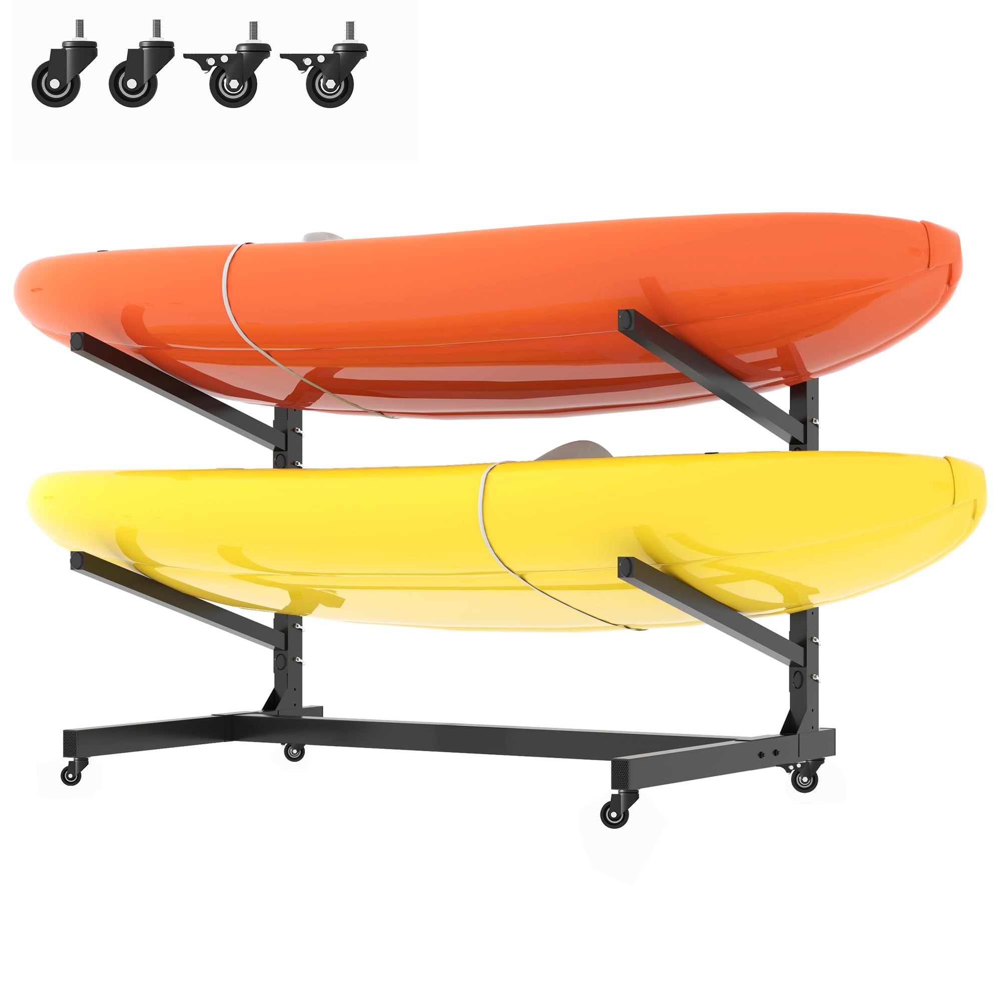 Outdoor Kayak Rack Heavy Duty Kayak Storage Rack For 3 Boats ...