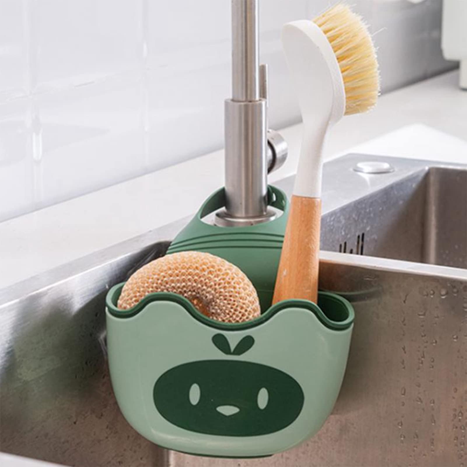 LaBlanc - Portaspugna - Portaspugna Per Lavello Da Cucina, Portaspugna Autoadesivo In Acciaio