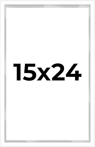 Miniatura 132 de Caja de sombra de 5 x 10 pulgadas, marco contemporáneo blanco – Tamaño interior 5 x 10 x 1 pulgada de profundidad – Este marco blanco está hecho