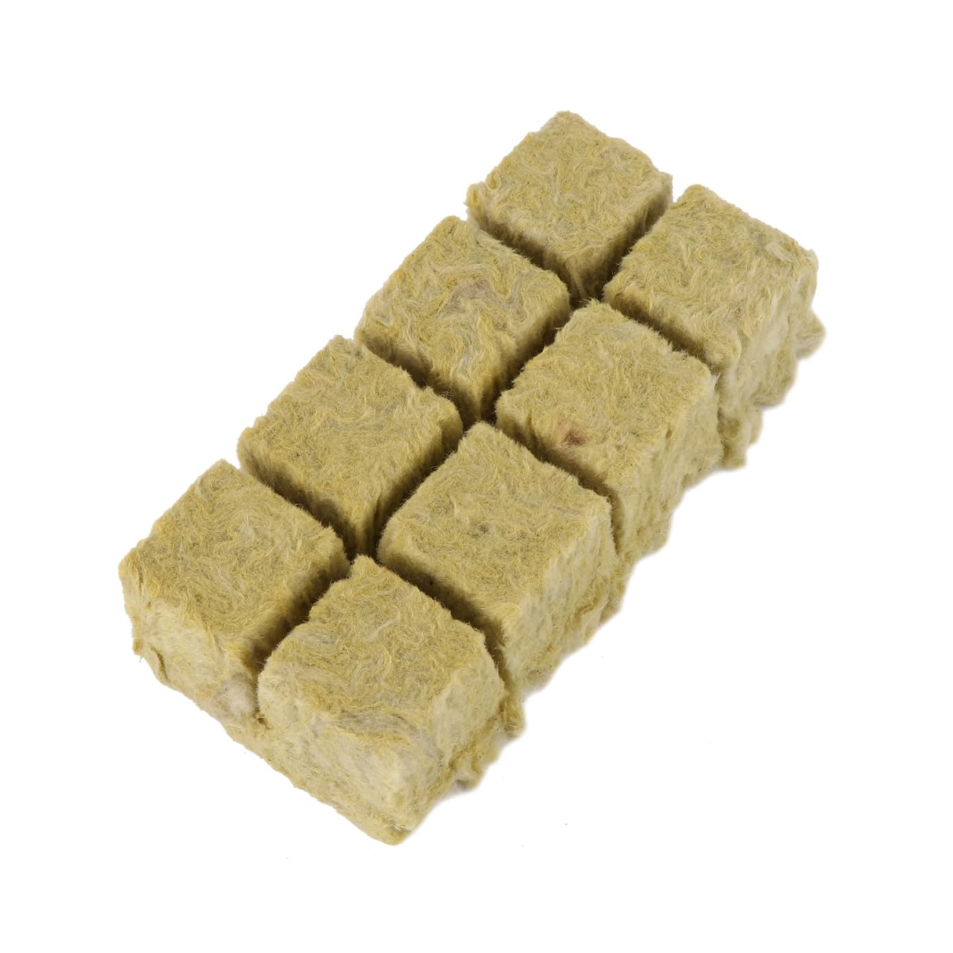 Bloques de Lana Material Limpio y Sanitario para Cultivo Hidropónico sin Suelo 8 Piezas de 1,5 Pulgadas Adecuado para Jardinería y Cultivo de Plántulas