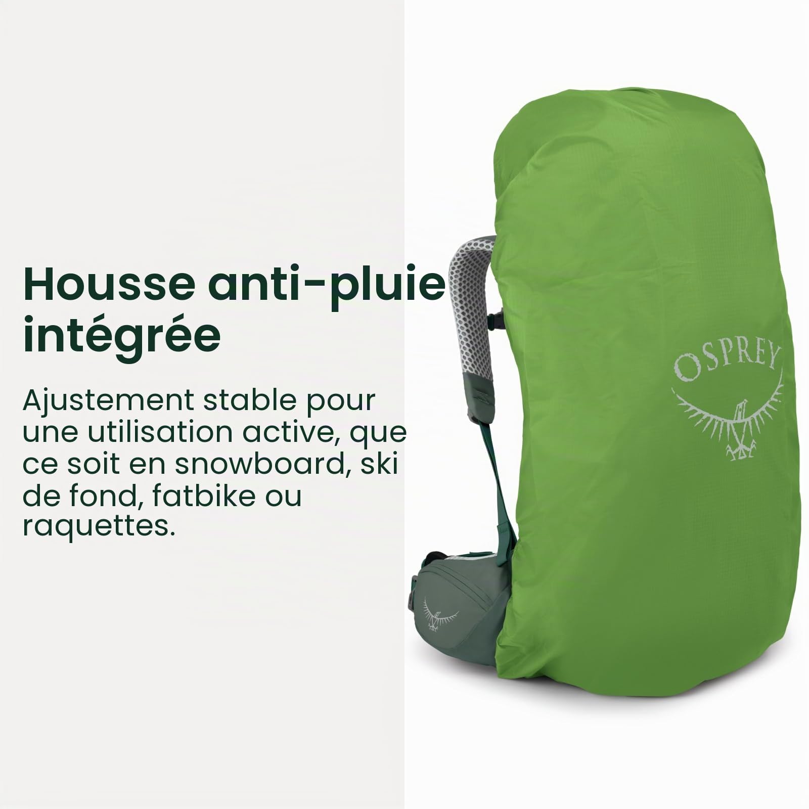 Osprey Atmos AG LT Sac de trekking homme, 50L Small/Medium, Blue