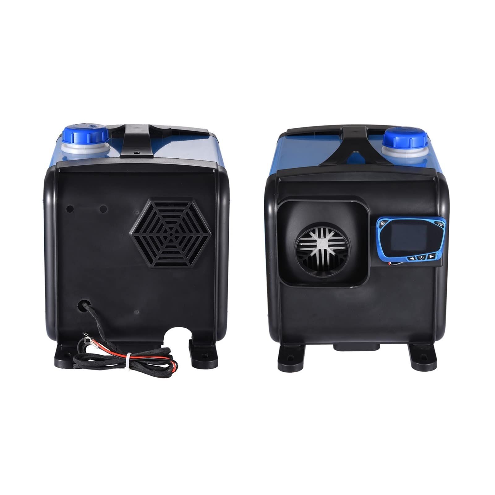 Ogrzewacz pomocniczy 8000 W, miniaturowy podgrzewacz powietrza 12 V 24 V, do samochodów ciężarowych i kamperów, zdalne ogrzewanie z przyciskiem LCD do motocykli, maksymalizacja oszczędności paliwa (