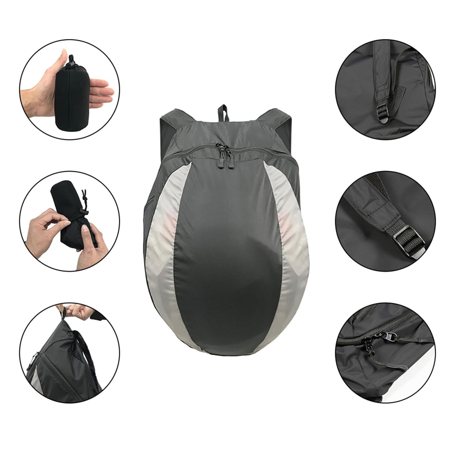 Mochila para Casco de Moto 28L, Bolsa de Viaje Deportiva para Motocicleta, Impermeable para Hombre y Mujer - Compatible con Bicicleta, Esquí, Baloncesto, Fútbol