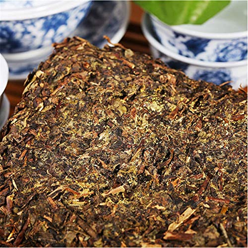 Thé noir brique Fu Thé 350g infusion chinoise traditionnelle thé vert et fleurs parfumées - 4