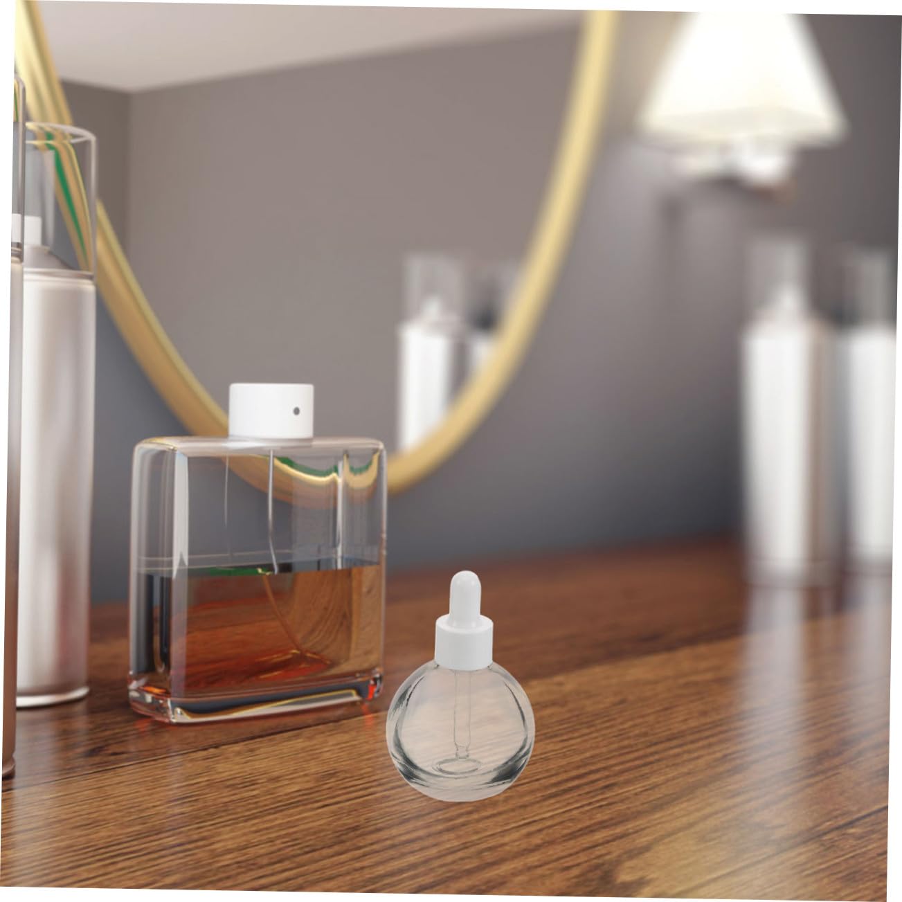 12pezzi Flacone Contagocce in Vetro Trasparente da Contagocce per Olio Essenziale da Viaggio Flaconi Ricaricabili per Cosmetici e Sieri