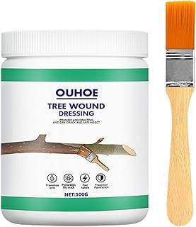 Tree Wound Pruning Tree Wound Dressing with Brush Tree Wound Repair Tree Wound Pruning Sealer Tree Wound Dressing Repair Tools for Trees Shrubs Roses