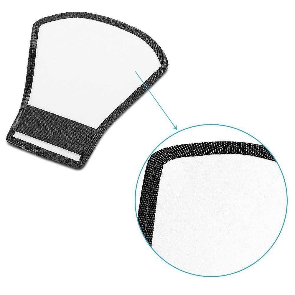 Riflettore RV recto-verso per Flash Cobra Argentato e Bianco - Compatibile con tutte le marche - Adaptout marca francese
