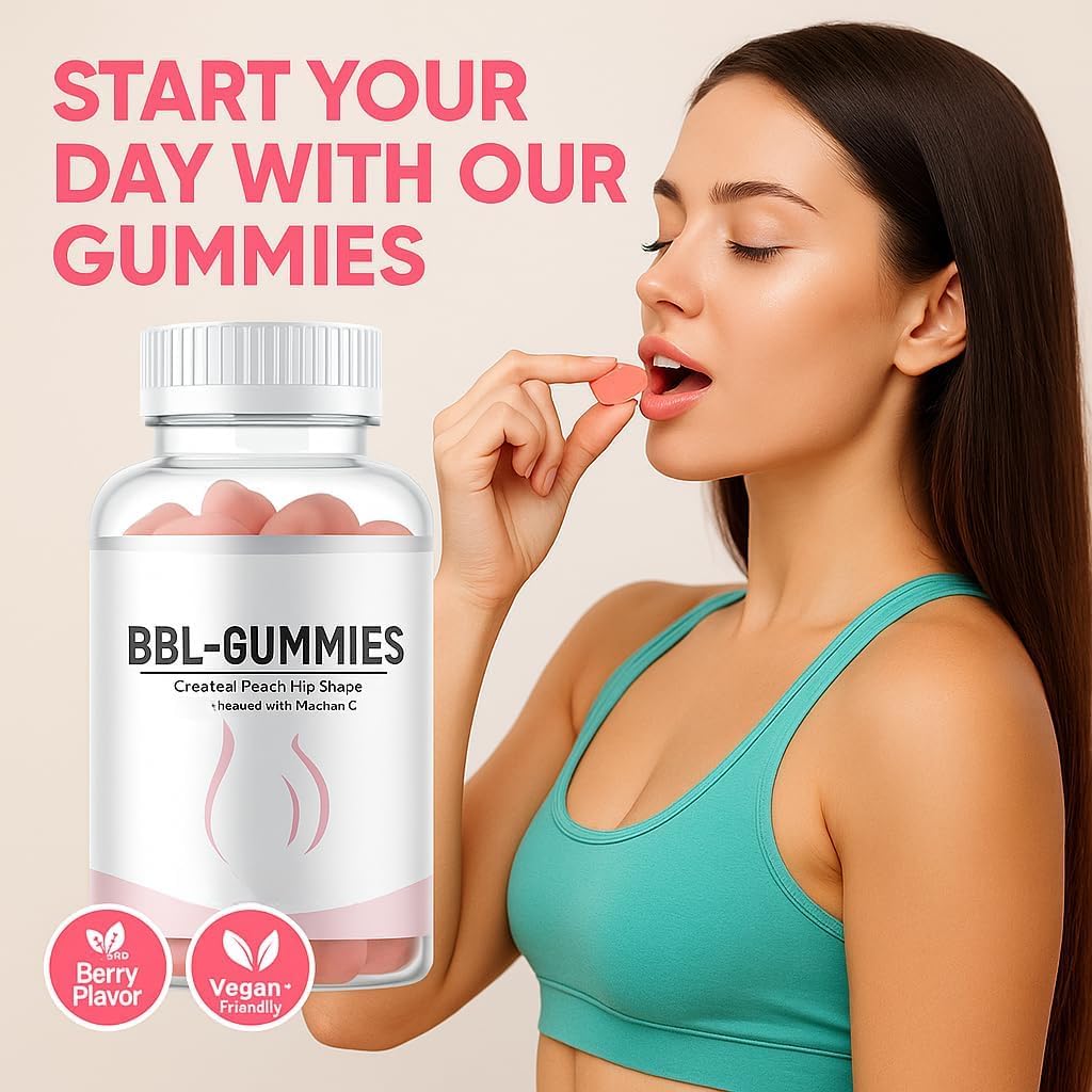 BBL Gummies, Aiuta la crescita naturale dei glutei, nutre la pelle e l'elasticità, favorisce la circolazione sanguigna, sapore di pesca