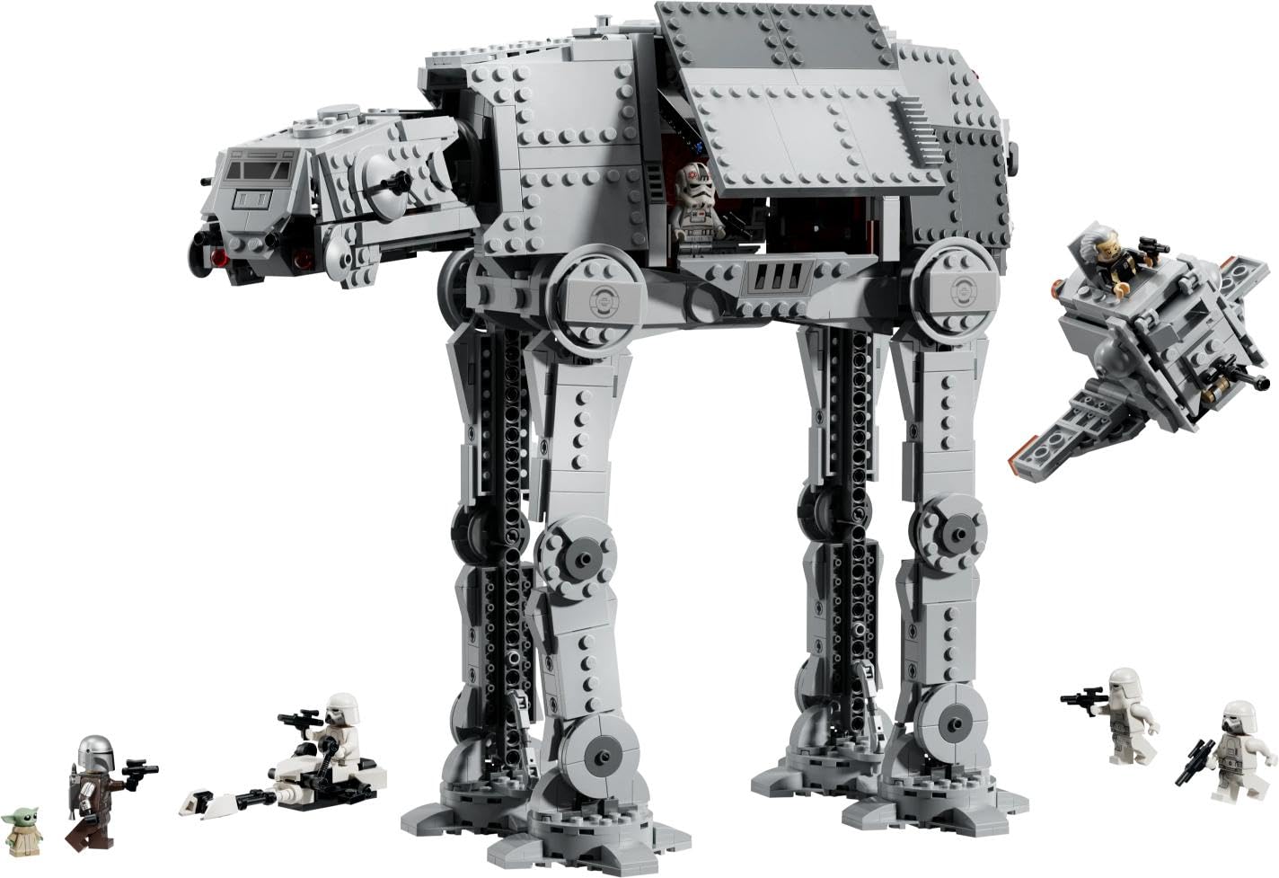 LEGO Star Wars 75454 AT-AT des Restimperiums mit INT-4 Spielzeug - The Mandalorian and Grogu Figuren mit Shuttle, Speeder Bike, 6 Minifiguren & 1 Figur - Geschenk für Jungen & Fans ab 10 Jahren