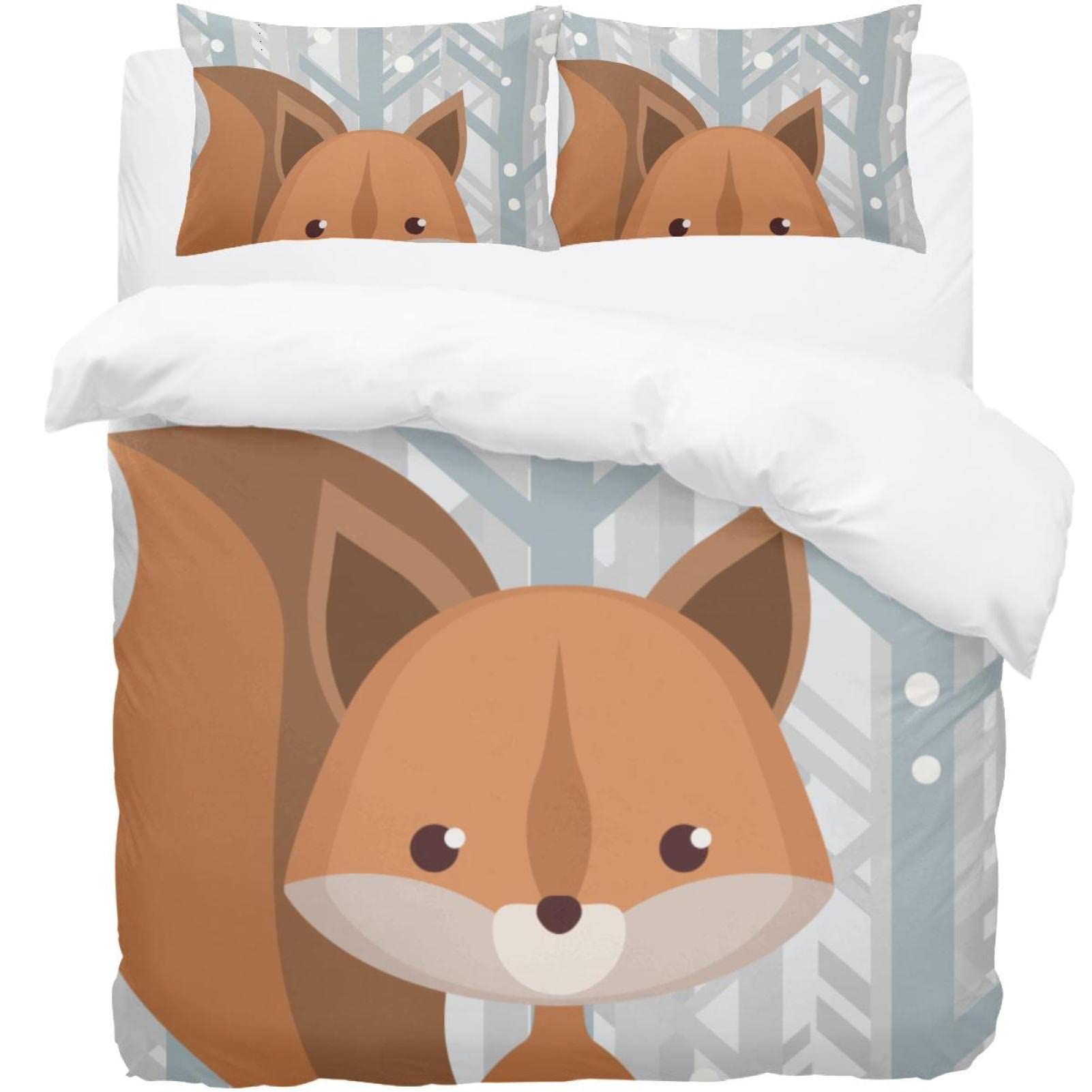 Housse de couette renard et taies d'oreiller pour en finir avec le lit terne et inconfortable